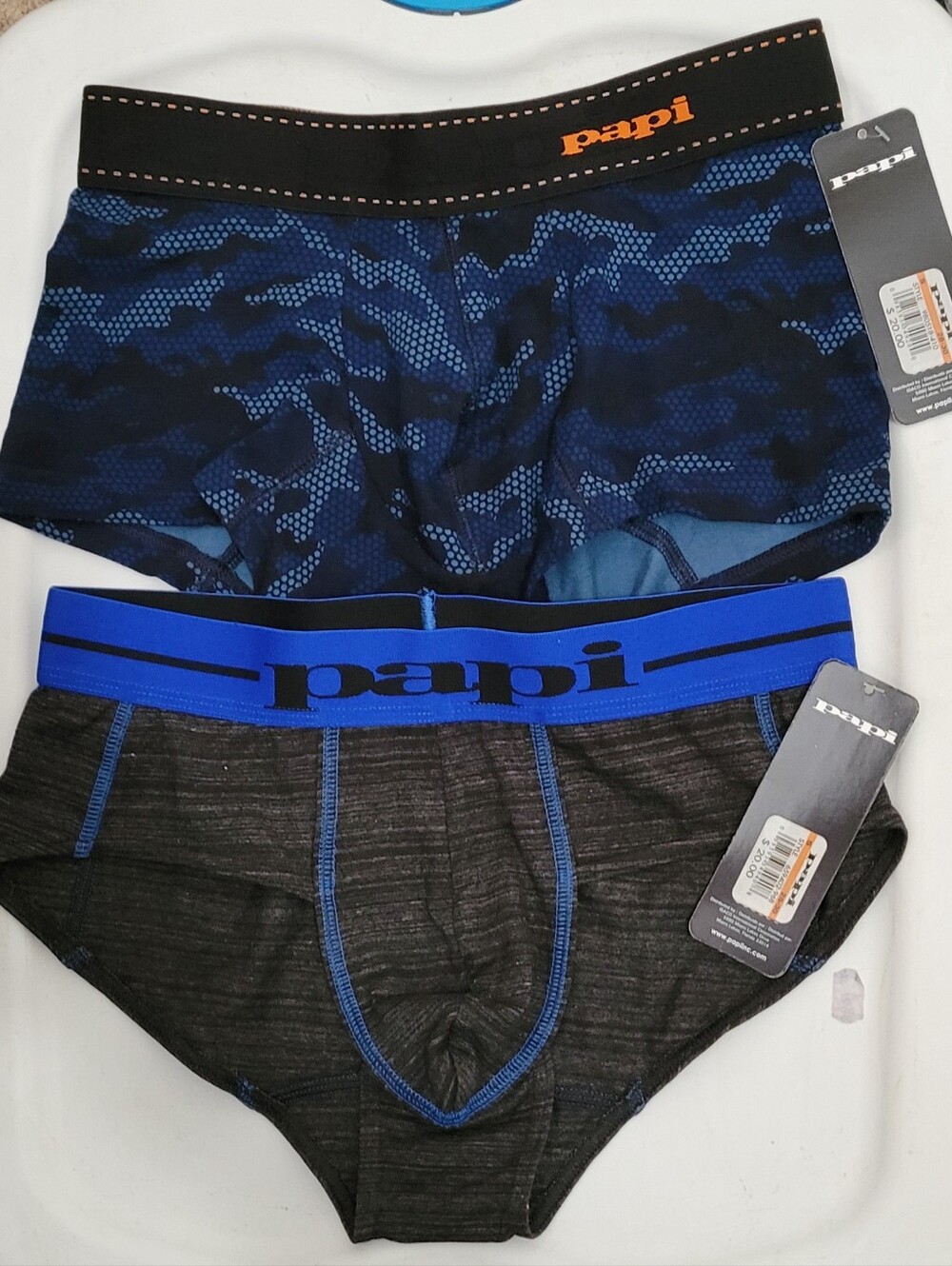 papi Trunks & Briefs in Blue (2 Pair)
